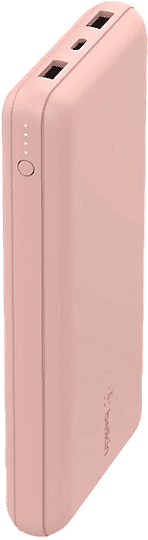 Powerbank - Belkin BoostCharge Batería externa 20K, 20000 mAh, 2x USB-A, 1x USB-C, Rosa