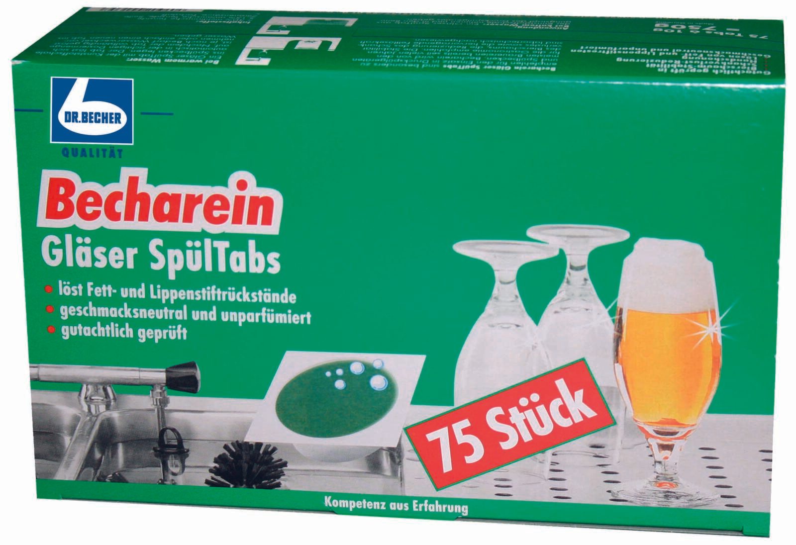 DR.BECHER Becharein Gläser SpülTabs 75 Stück 1135000