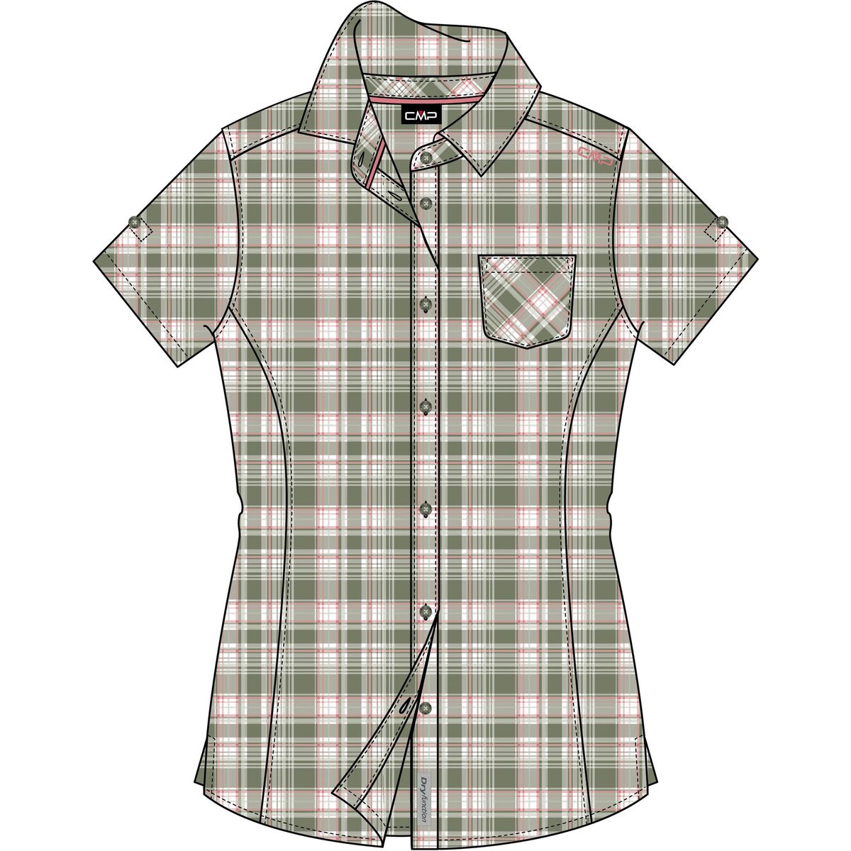 CMP Woman Shirt avocado-coral (57ZV) 36 34S5706-57ZV-36