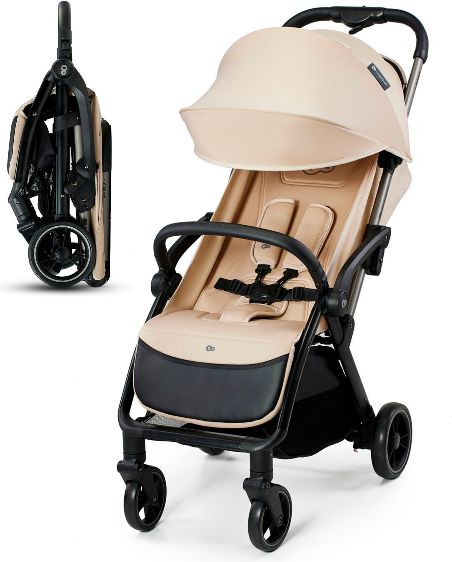 Kinder-Buggy KINDERKRAFT "APINO", Baby, beige, Kinderwagen Kinder-Buggy