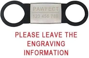 Inspired Finds Personalized Stainless Steel Pet ID Tag With Custom Engraving For Dogs & Cats black silver l