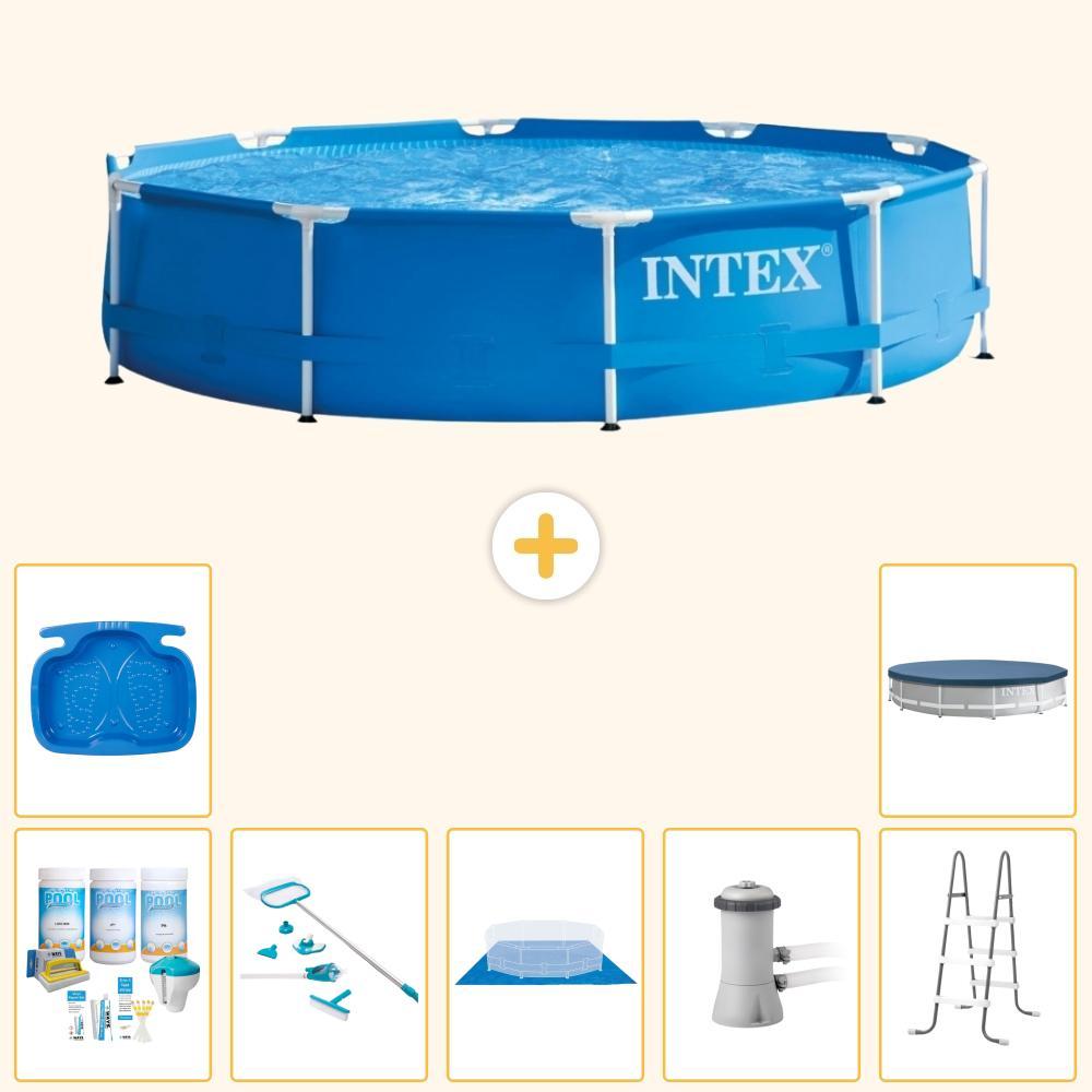 Frame Pool Rund - 366x76 cm - 8-teilig S20436