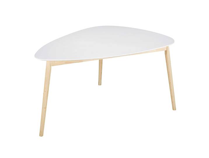Table à manger style scandinave blanche 4/5 personnes L150