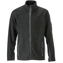 Fleecejacke "JN842" - M - black/carbon
