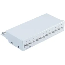 Shiverpeaks SHVP BS75077 Patchpanel 12-Port Cat.6a 1 HE, Server Zubehör, Grau