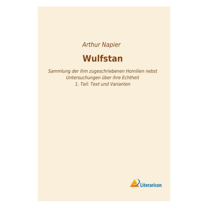 Literaricon Wulfstan (Deutsch, Softcover, Arthur Napier) (56056513)