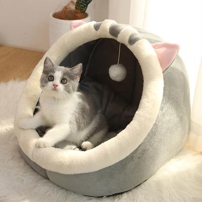 Lush Living Finds Cartoon Pet Bed, Deep Sleep Cat Cave, Removable Foldable Washable Bed, Small Dog Mat Sleeping Bag 1 m