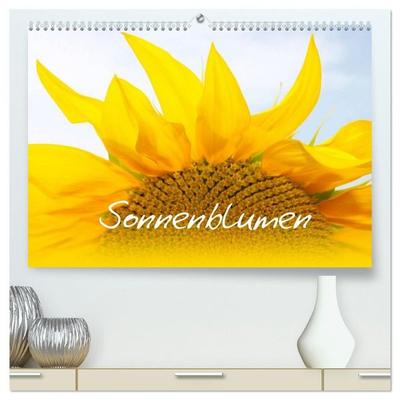 Sonnenblumen - die Blumen der Lebensfreude (hochwertiger Premium Wandkalender 2027 DIN A2 quer), Kunstdruck in Hochglanz