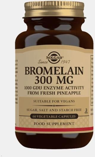 SOLGAR BROMELAIN 300mg 60 CAPSULAS