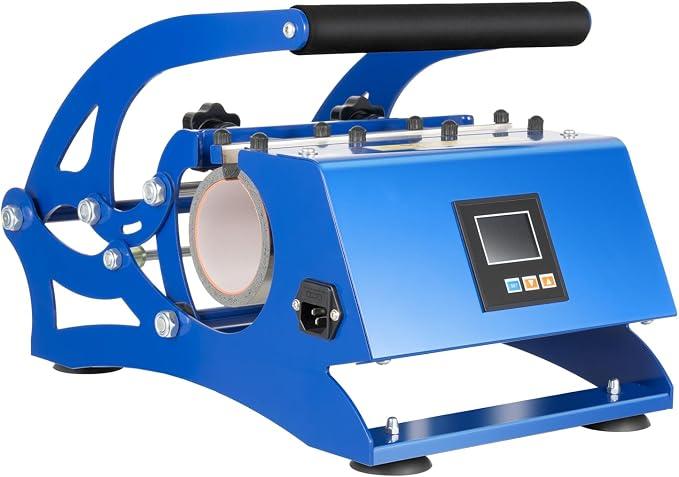 Tassenpresse Maschine 600W Mug Sublimationspresse 6 in 1 Heisspresse Hitzepresse mit 6 Untersetzer Multifunktionale Sublimations-Drucker