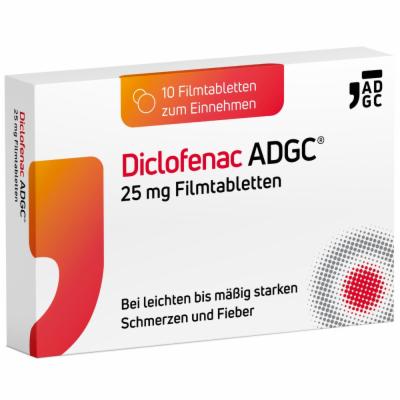 Zentiva Pharma GmbH DICLOFENAC ADGC 25 mg Filmtabletten 10 St 19348970