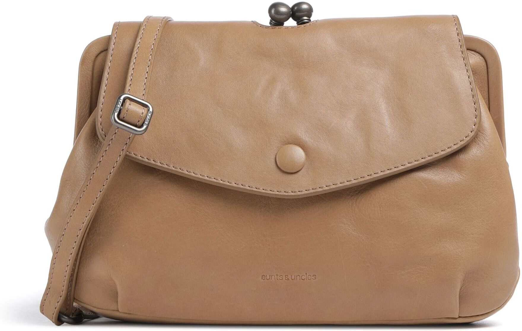 Aunts & Uncles Grandma's Luxury Club Mrs. Madeline Umhängetasche aus Leder, braun