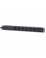 Intellinet Steckdosenleiste 7fach 2m Kabel 1HEÜberspannung 2 m (715140)