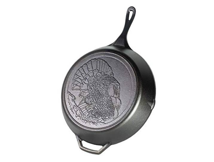 Lodge Wildlife Gusseisen-Pfanne mit Truthahn-Szene, 33,7 cm