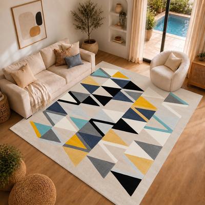 Teppich LIVABLISS "MILANO", bunt (gelb), B:200cm H:11,4mm L:275cm, Polypropylen, Teppiche, Teppich