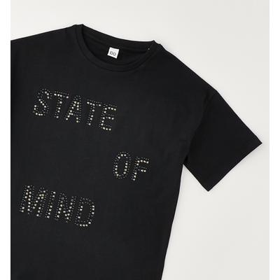 T-Shirt IDO "GIRL SUMMER T-SHIRT", Mädchen, Gr. 140, schwarz, 100% Baumwolle, Shirts T-Shirt