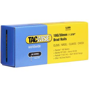Tacwise Tackernägel 0397, Typ 18GA, 30 mm verzinkte Stiftnägel, 5000 Stück