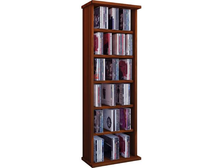 Houten CD DVD-standaard plank kabinet opslag staande plank standaard Vostan