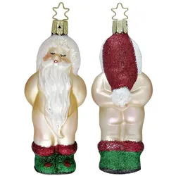 INGE-Glas Manufaktur Christbaumschmuck Glas Nackedei Weihnachtsmann Weihnachtskugeln Weihnachtsbaum