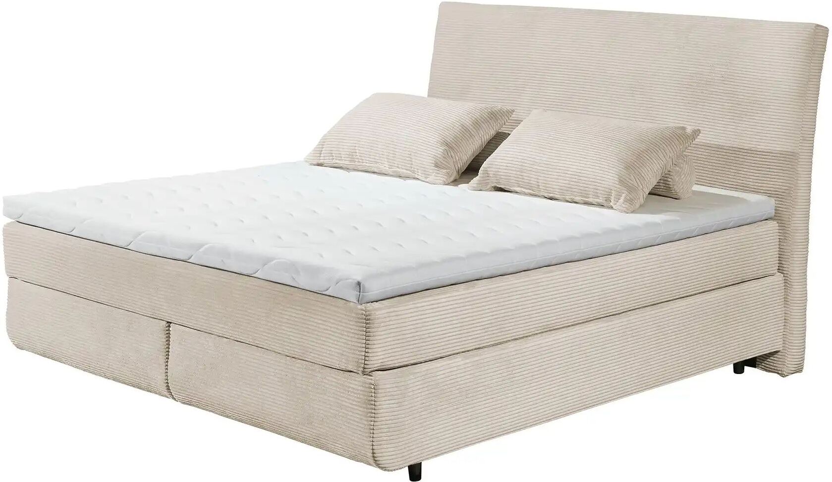 Höffner Boxspringbett  Kent ¦ creme ¦ Maße (cm): B: 185 H: 126