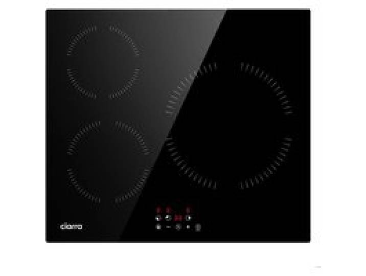 CIARRA Plaque Induction 3 foyers avec Minuterie 5600W Touche Sensitive Auto-Stop Encastrable 59cm CD3BIH-A