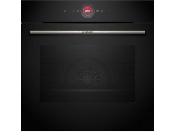 BOSCH Backofen Serie 8 HBG7721B1 Serie 8, Einbau-Backofen, 60 x 60 cm, Schwarz,EEK:A+, mit Teleskopauszug nachrüstbar, Pyrolyse-Selbstreinigung, TFT Touchdisplay