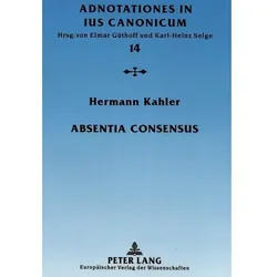 Absentia consensus, Fachbücher von Hermann Kahler