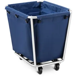 Helloshop26 - Schmutzwäschewagen mit rollbarem Korb (Volumen: 300 Liter 4 Räder Edelstahlrahmen Kunststoffbeutel (PVC)) 14_0004378