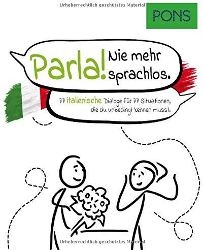 PONS Parla!: 77 italienische Dialoge für 77 Situationen: 77 italienische Dialoge für 77 Situationen, die du unbedingt kennen musst (PONS Dialoge) - Preis vom 09.10.2026 07:28:09 h