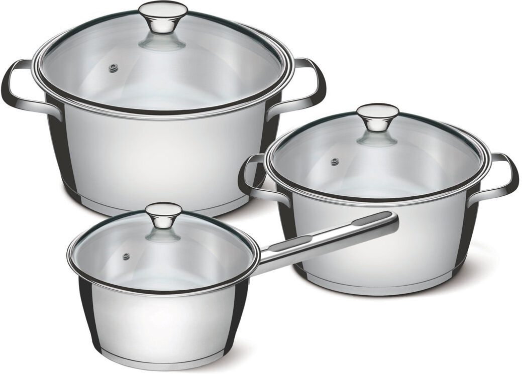Tramontina 6 - Piece Stainless Steel Cookware Set Silver 6