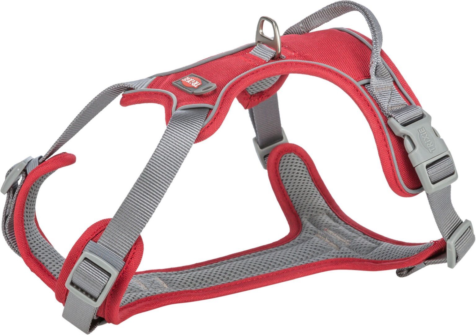 TRIXIE Premium Active Geschirr, 35 - 50 cm / 15 mm, rot