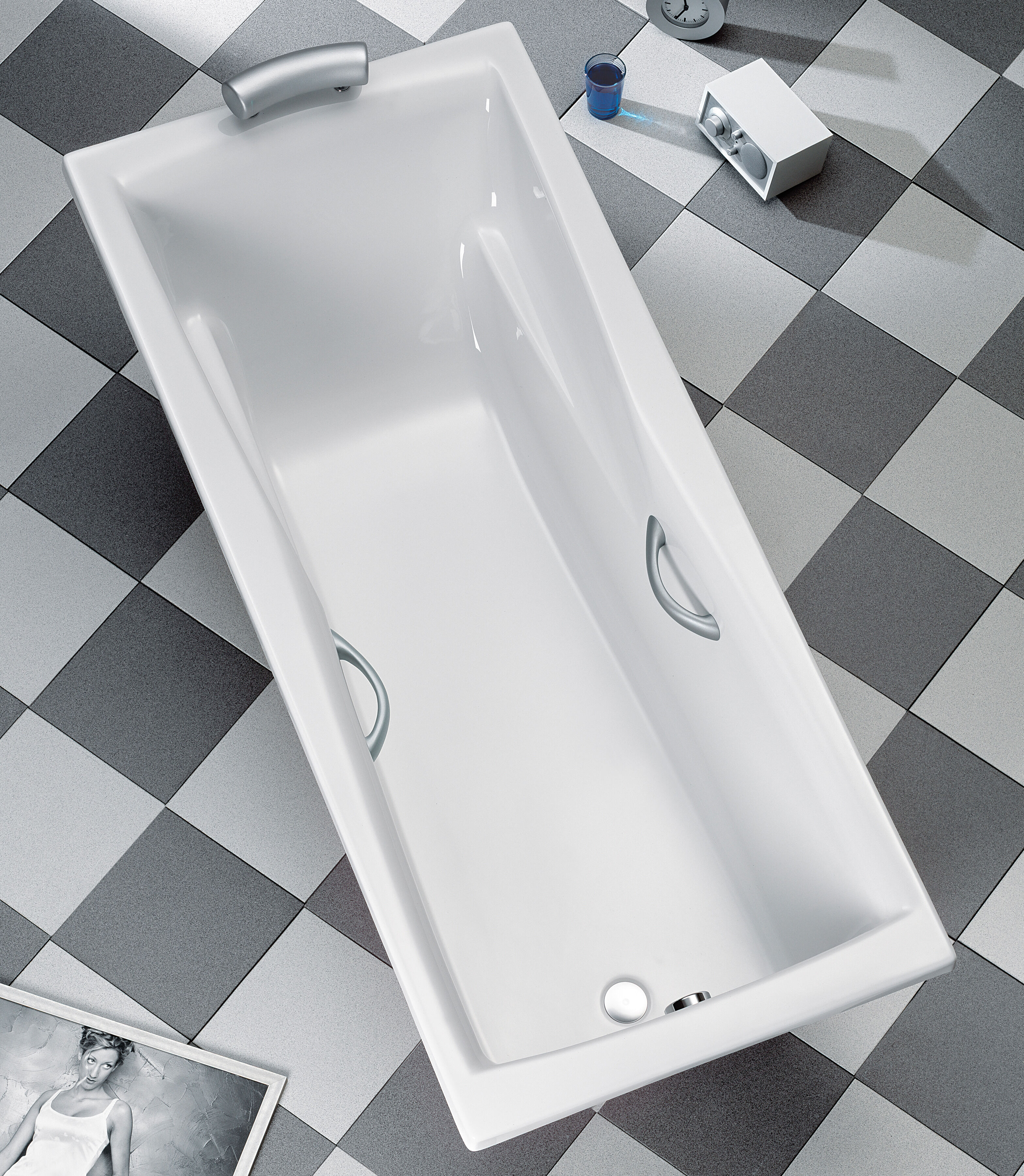 Whirlpoolkopfstütze OTTOFOND "Atlanta", silber (silberfarben), B:7cm, Polyurethanschaum, Kopfstützen, Whirlpoolkopfstütze, für die Badewanne Atlanta silberfarben B/H/L: 7cm