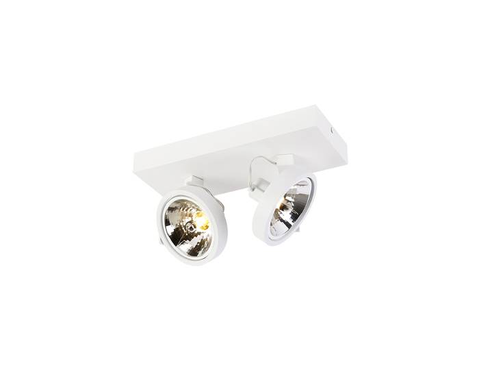 Spot design blanc orientable 2 lumières - Go