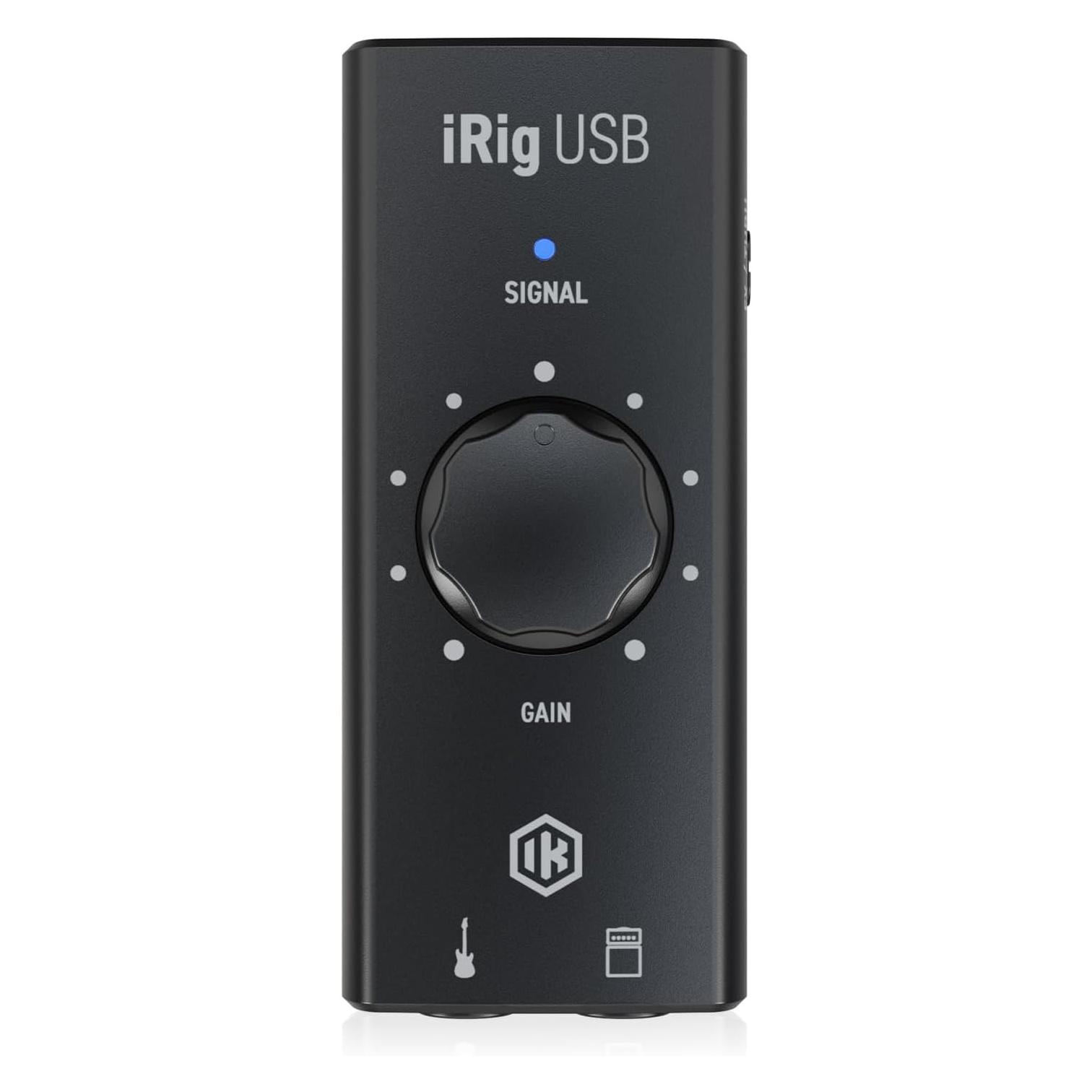 IK Multimedia iRig USB - Universelles Gitarren-Interface (6.3mm Klinke) (IP-IRIG-USB-IN)