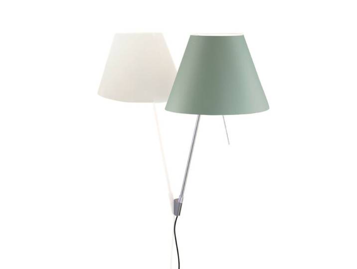 Luceplan Wandleuchte Costanza Aluminium - Seegrün (comfort gree