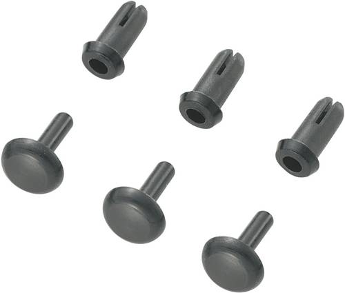 TRU COMPONENTS TC-SRR-365K203 TC-10820812 Spreizniete Loch-Ø 3mm Schwarz 1000St.
