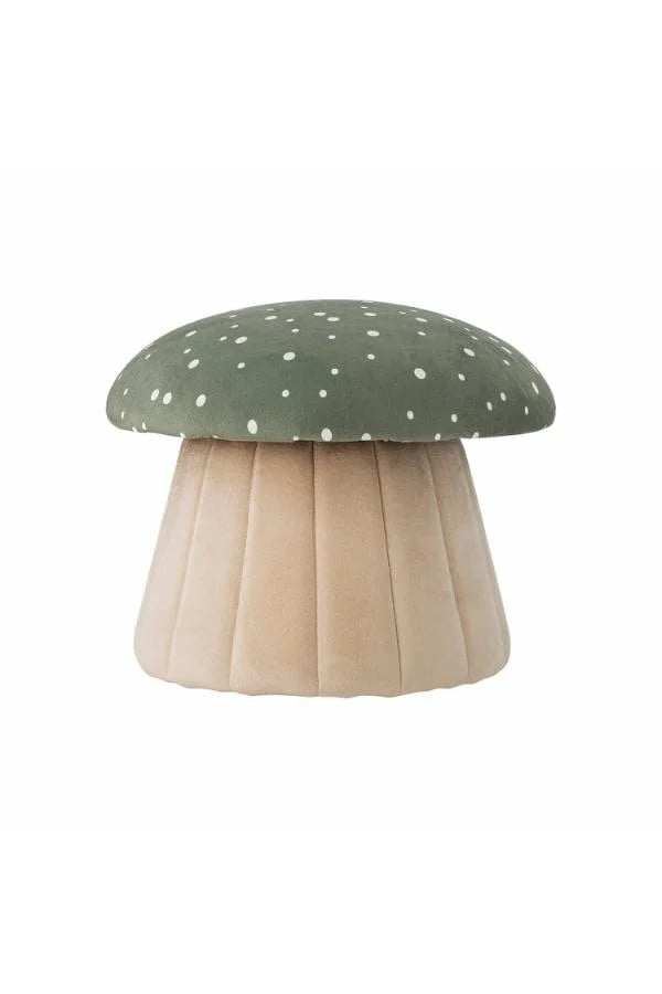 Bloomingville Mini Poef Lue Paddenstoel Groen Hoogte: 37 cm