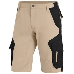 Arbeitsshorts "WULF" - 56 - beige/schwarz
