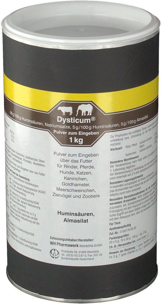 Dysticum Pulver zum Eingeben Dose vet. 1000 g