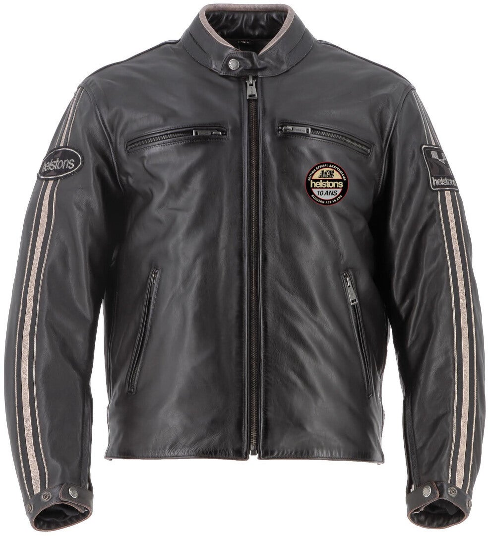 Helstons Ace 10Ans Motorrad Lederjacke 2023001-M-L