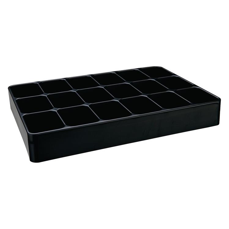 HP Autozubehör Einsatz LOGS 136 H48xB338xT238mm Kunststoff schwarz 18-fach (2400755) Mindestbestellmenge: 6 Stück