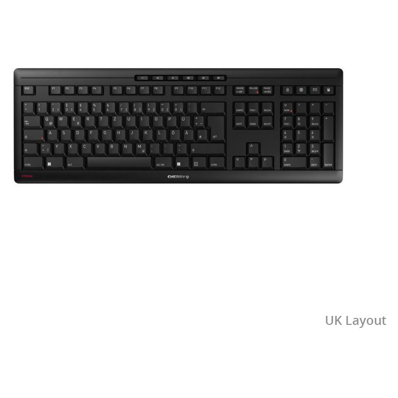 Cherry Keyboard STREAM WIRELESS [UK] black engl. Layout