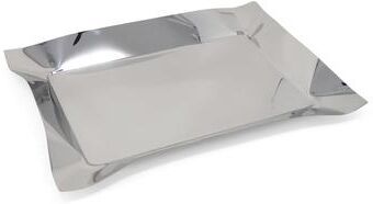 Classic Touch Oblong Stainless Steel Tray