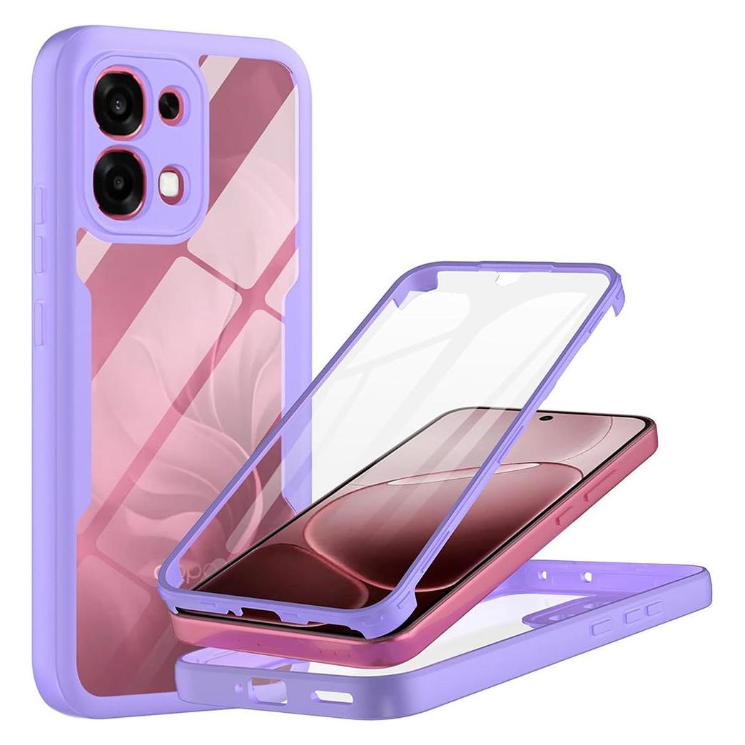 Techsuit - ColorVerse 360 Series + Screen Protector - Oppo A6 Pro 4G - Purple (Oppo A6 5G) (69890503)