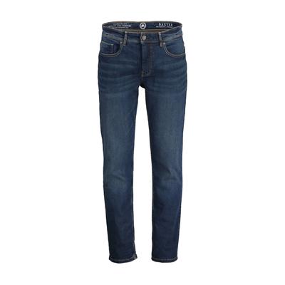 Relaxhose LERROS "Baxter Relaxed Fit Jeans – Bequemer Stretch 5-Pocket Denim", Herren, Gr. 30, Länge 30, blau (classic navy), 99% Baumwolle, 1% Elasthan, regular fit, Hosen Relaxhose, Bequeme Stretch-Jeans - pflegeleicht, ideal für Alltag & Freizeit