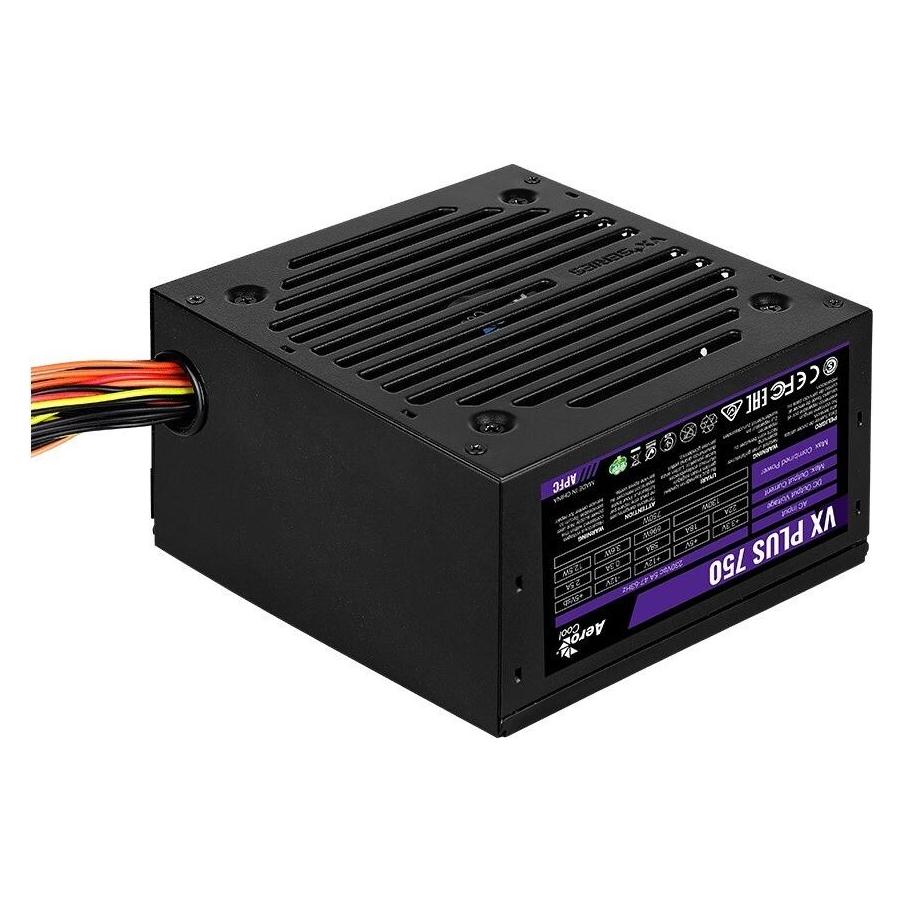 AeroCool VX PLUS 750 - strømforsynin (750 W) (AEROPGSVX-750PLUS-80)