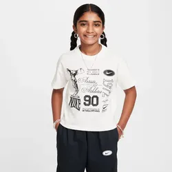 NIKE Sportswear Dance T-Shirt Mädchen 133 - sail M (137-146 cm)
