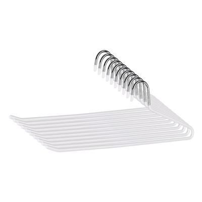WellHome - Set mit 50 verstärkten Hosenbügeln mit rutschfester PVC-Beschichtung 38x13 cm