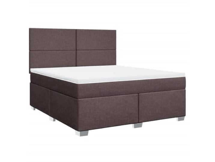 PUGYNBK Boxspringbett, 180 x 200 cm, mit Federkernmatratze Verstellbares Kopfteil, atmungsaktiver Matratzenschoner, waschbarer Bezug, Lattenrost