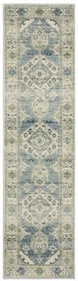 Style Haven Bassel Bordered Medallion Blue/ Grey Indoor Area Rug